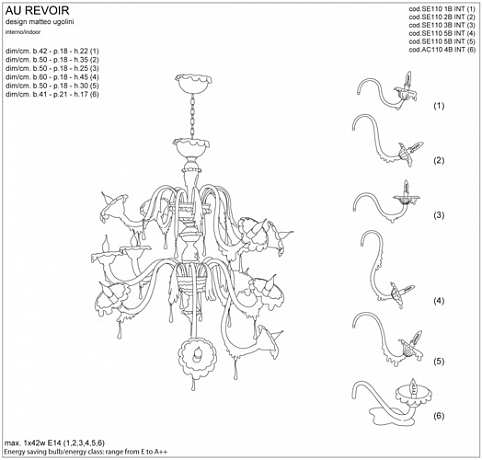 Люстра Подвесная Au Revoir